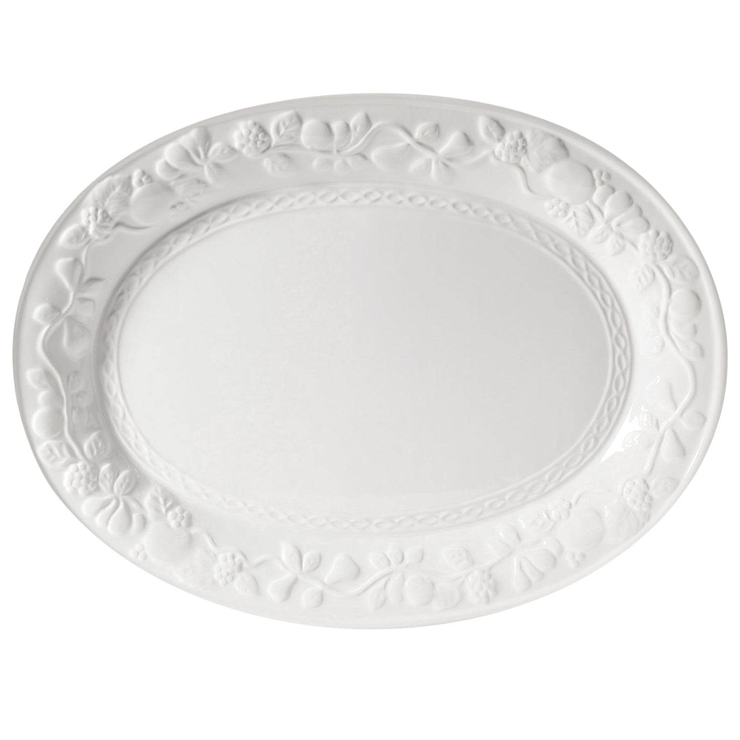 Gibson Home Fruitful 18.75" Oval Platter