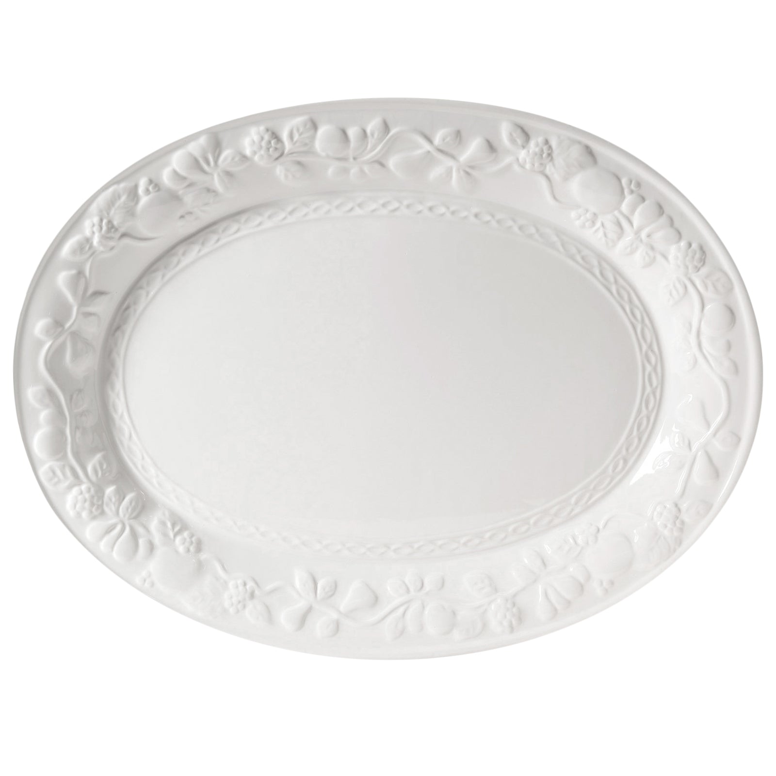 Gibson Home Fruitful 18.75" Oval Platter