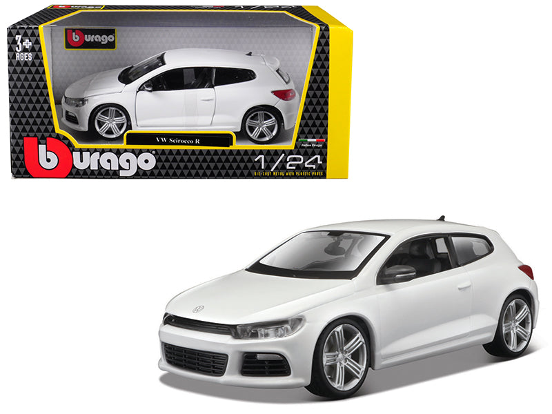 Volkswagen Scirocco R White 1/24 Diecast Car Bburago