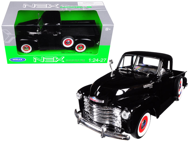 1953 Chevrolet 3100 Pick Up Truck Black 1/24 - 1/27 Diecast Car Welly