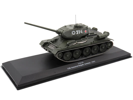 T-34-85 Tank #314 USSR 55th Armoured Brigade Germany 1945 1/43 Diecast Model AF