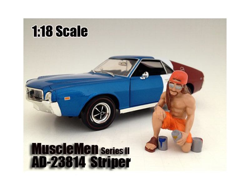 Musclemen Striper Figure For 1:18 Scale Models American Diorama