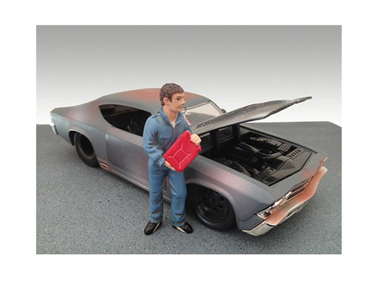Mechanic Dan Figurine for 1/24 Scale Model Car American Diorama
