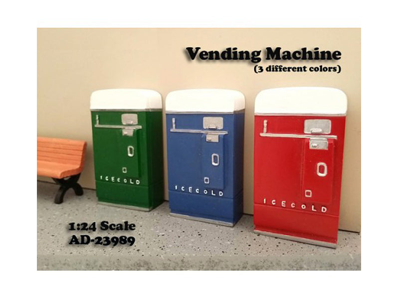 1 Piece Vending Machine Accessory Diorama Green For 1:24 Scale Models American