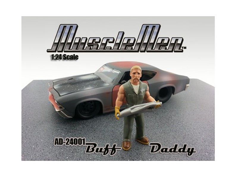 Musclemen Buff Daddy Figure For 1:24 Diecast Car American Diorama