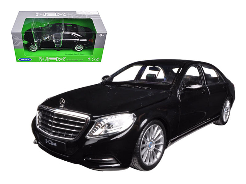 Mercedes Benz S Class w Sunroof Black NEX Models 1/24 Diecast Car Welly