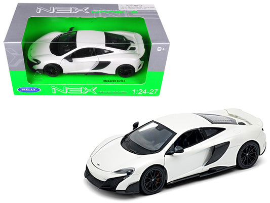 McLaren 675LT Coupe White 1/24-1/27 Diecast Car Welly