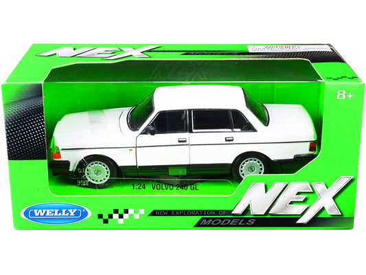 Volvo 240 GL White NEX Models 1/24 Diecast Car Welly