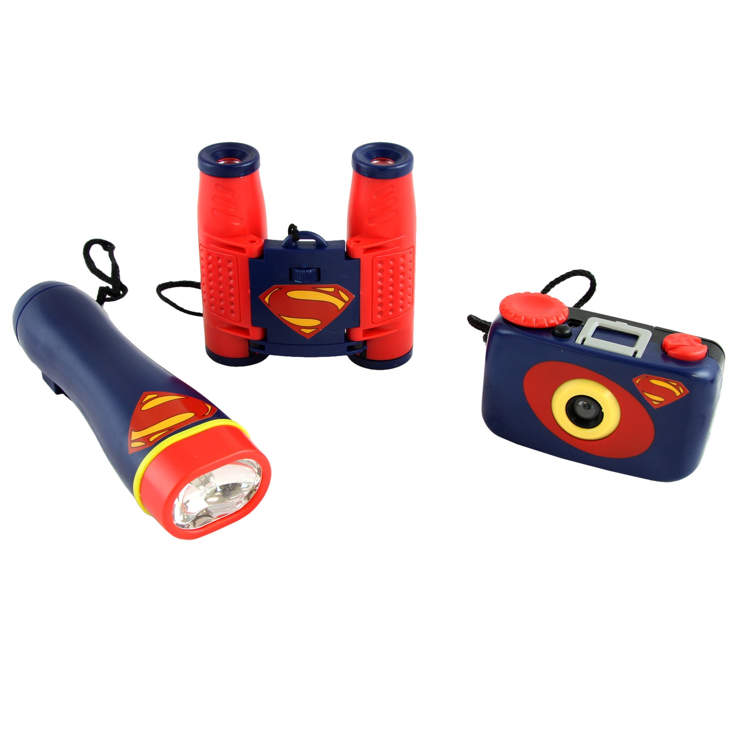 Super Man: Man of Steel Batman 3-Piece Adventure Kit w Camera Flashlight & Bi