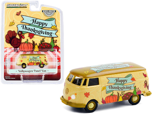 Volkswagen Panel Van Happy Thanksgiving Hobby Exclusive 1/64 Diecast Model Gree