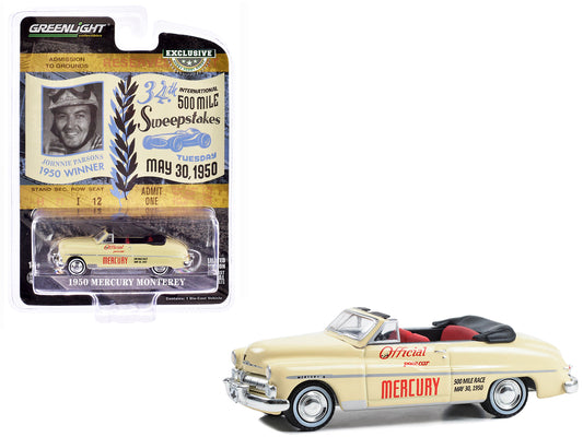 1950 Mercury Monterey Convertible Cream Official Pace Car 34th International 500