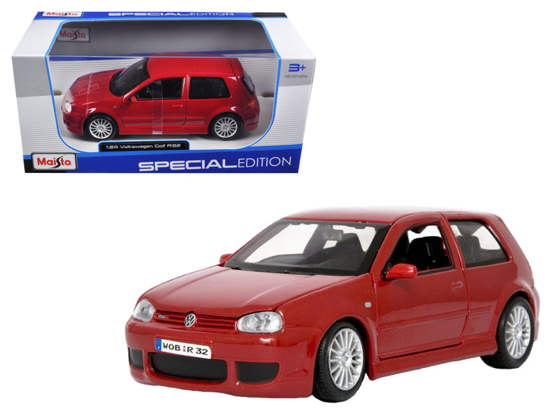 Volkswagen Golf R32 Red 1/24 Diecast Car Maisto