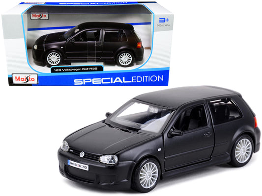 Volkswagen Golf R32 Matt Black Special Edition Series 1/24 Diecast Car Maisto