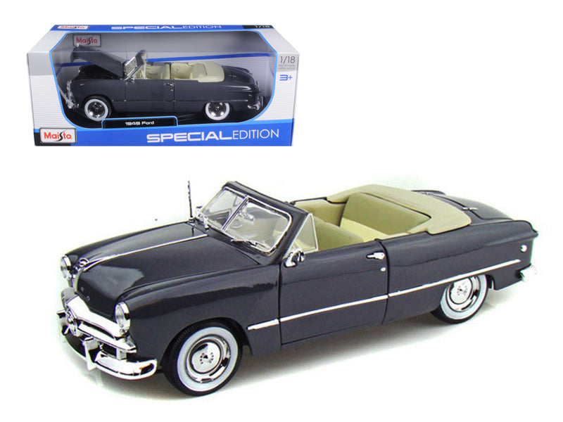 1949 Ford Convertible Gray 1/18 Diecast Car Maisto