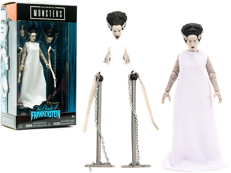 The Bride of Frankenstein 6 Moveable Figurine w Chains Alternate Head Hands Uni