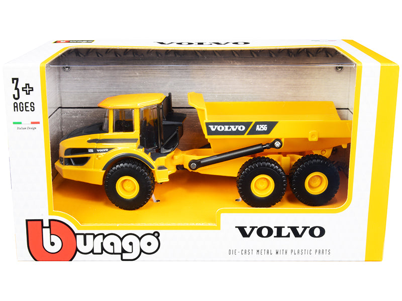 Volvo A25G Articulated Hauler Yellow 1/50 Diecast Model Bburago