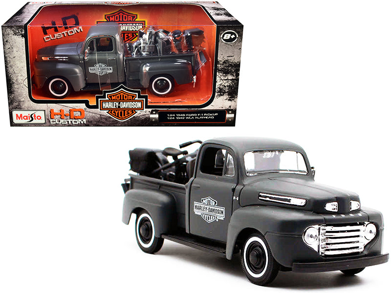 1948 Ford F-1 Pickup Truck 1942 Harley-Davidson WLA Flathead Motorcycle Matt Da