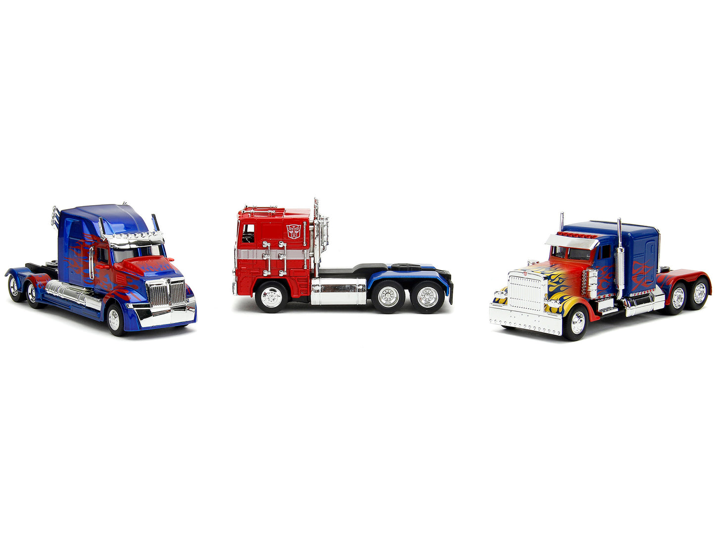 Transformers Optimus Prime Trucks Set of 3 Pcs Hollywood Rides Series 1/32 Diec