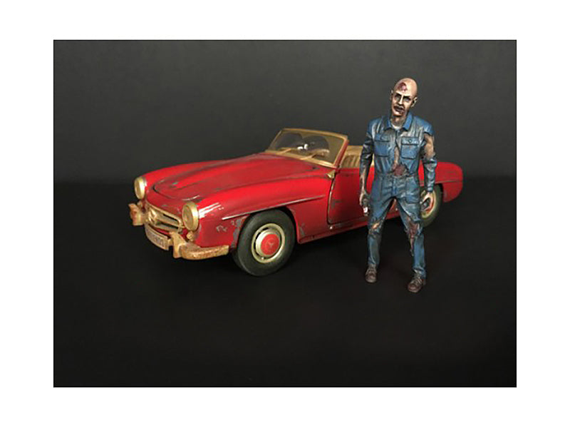 Zombie Mechanic Figurine I for 1/24 Scale Models American Diorama