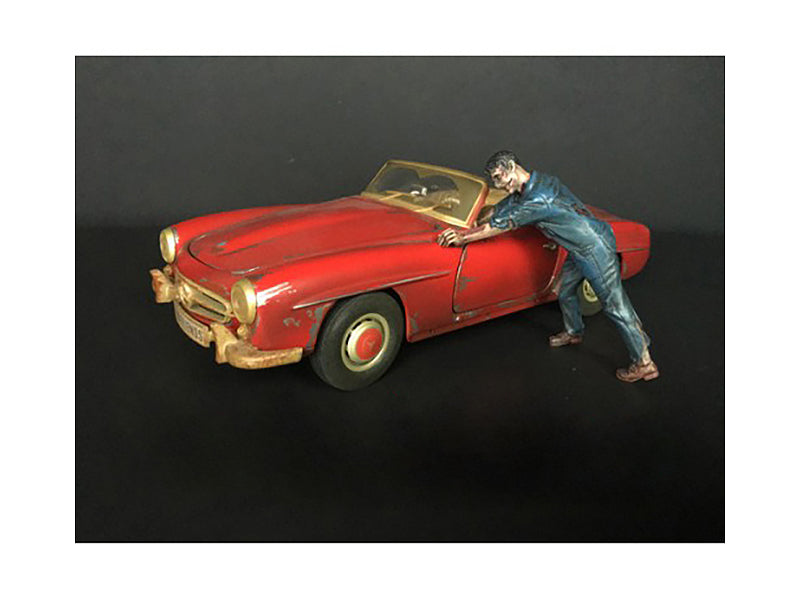 Zombie Mechanic Figurine IV for 1/24 Scale Models American Diorama