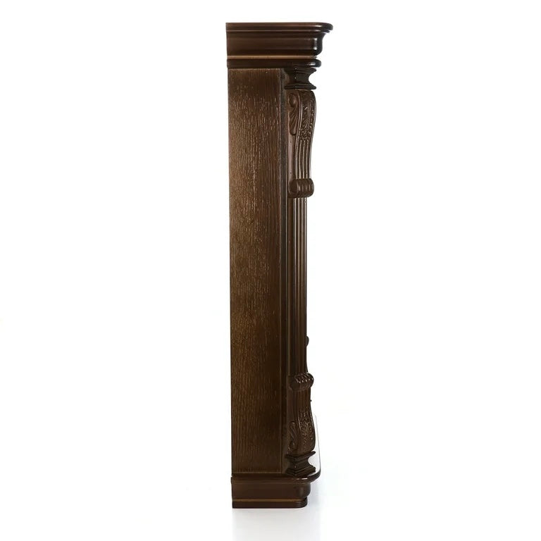 Bedford 26” Chestnut Wood Finish Wall Clock w Swinging Pendulum & 4 Chimes