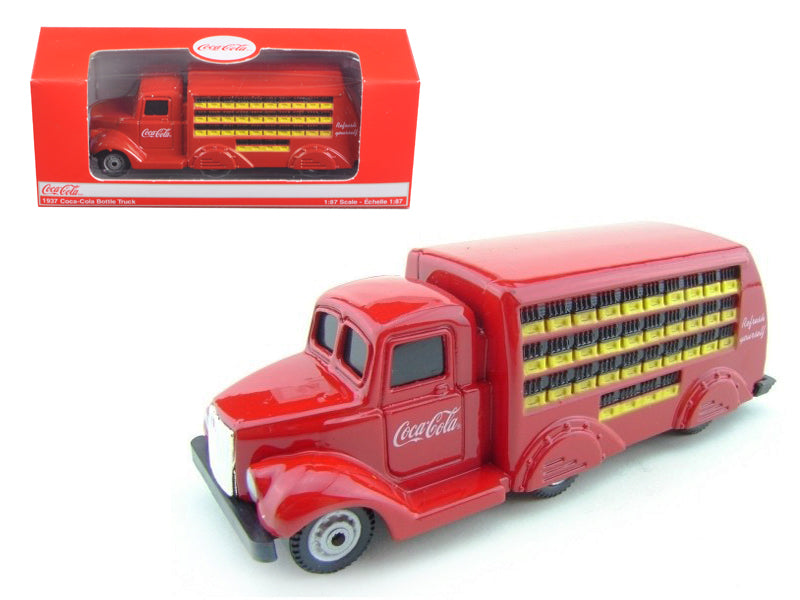 1937 Coca Cola Delivery Bottle Truck 1:87 HO Scale Diecast Model Motorcity Clas