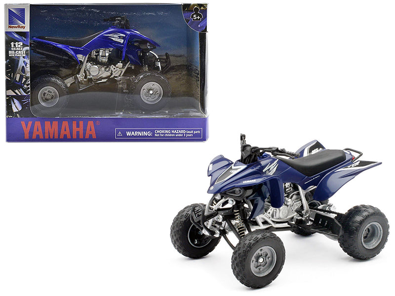 Yamaha YFZ 450 ATV Blue 1/12 Diecast Model New Ray