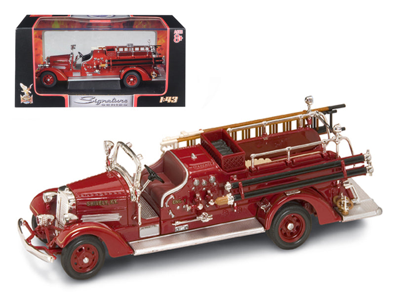 1938 Ahrens Fox VC Fire Engine Red 1/43 Diecast Model Road Signature