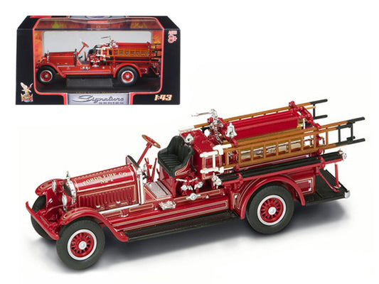 1924 Stutz Model C Fire Engine Red 1/43 Diecast Model Road Signature