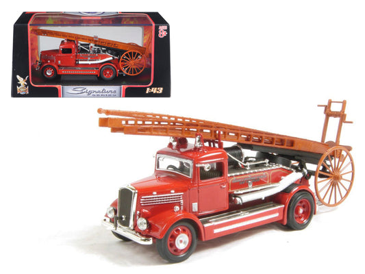 1938 Dennis Light Four Fire Engine Red 1/43 Diecast Model Road Signature