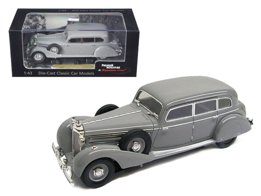 1938 Mercedes 770K Sedan Grey 1/43 Diecast Car Model Signature Models