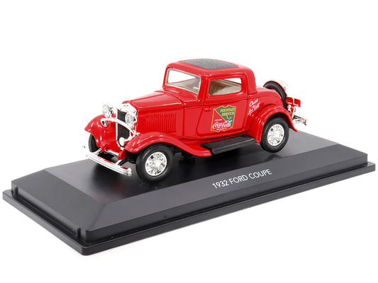 1932 Ford Coupe Coca-Cola Red w Black Top 1/43 Diecast Car Motor City Classics