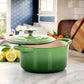 Crock-Pot Artisan 2 pc 5 qts Enameled Cast Iron Dutch Oven in Pistachio Green