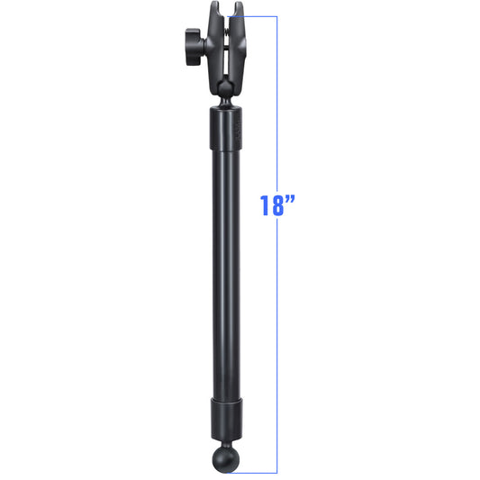RAM Mount 18" Long Extension Pole w/2 1" Ball Ends & Double Socket Arm [RAP-BB-230-18-201U]