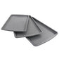 Oster 3 Piece Nonstick 13” 15” 17” Carbon Steel Cookie Sheet Set in Greystone