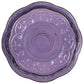 Elama Rustic Birch 16 Piece Round Embossed Stoneware Dinnerware Set in Purple