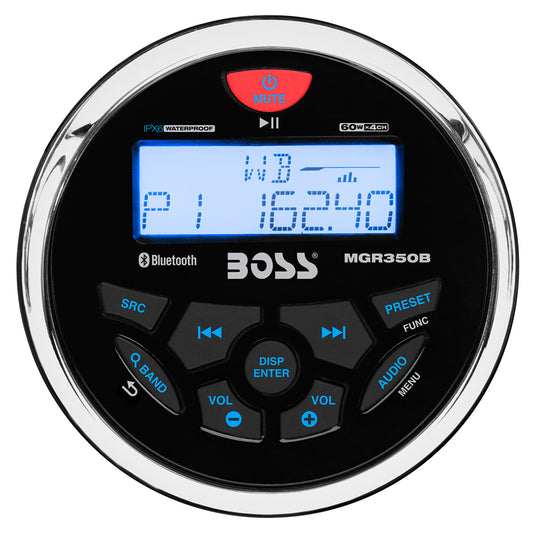 Boss Audio MGR350B Marine Stereo w/AM/FM/BT/USB [MGR350B]