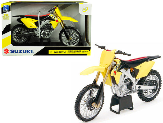 Suzuki RM-Z450 Yellow 1/12 Motorcycle Model New Ray