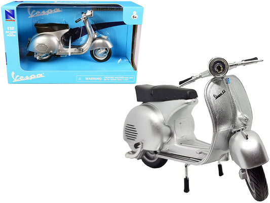 Vespa 150 GS Silver Metallic 1/12 Diecast Motorcycle Model New Ray