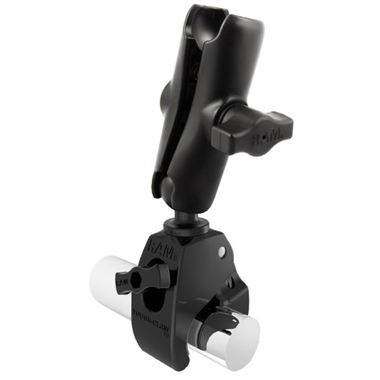 RAM Mount 1" Ball Standard Length Double Socket Arm w/Medium Tough-Claw Base [RAP-B-404-201U]