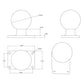 RAM Mount 2" x 3" Rectangle Base w/2.25" Ball [RAM-D-202U-23]