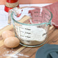 Oster Coolidge 4 Cup / 1 Liter Clear Glass Measuring Cup w Snap on Lid