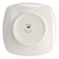 Gibson Home Zen Buffetware 8 Piece 7" Stoneware Dessert Plate Set in White