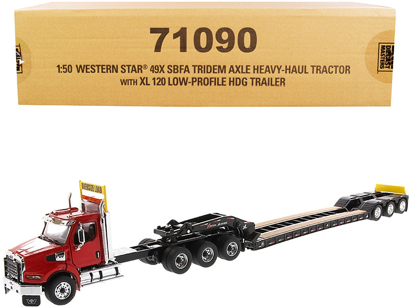 Western Star 49X SBFA Tridem Axle Heavy-Haul Tractor w XL 120 Low-Profile HDG T