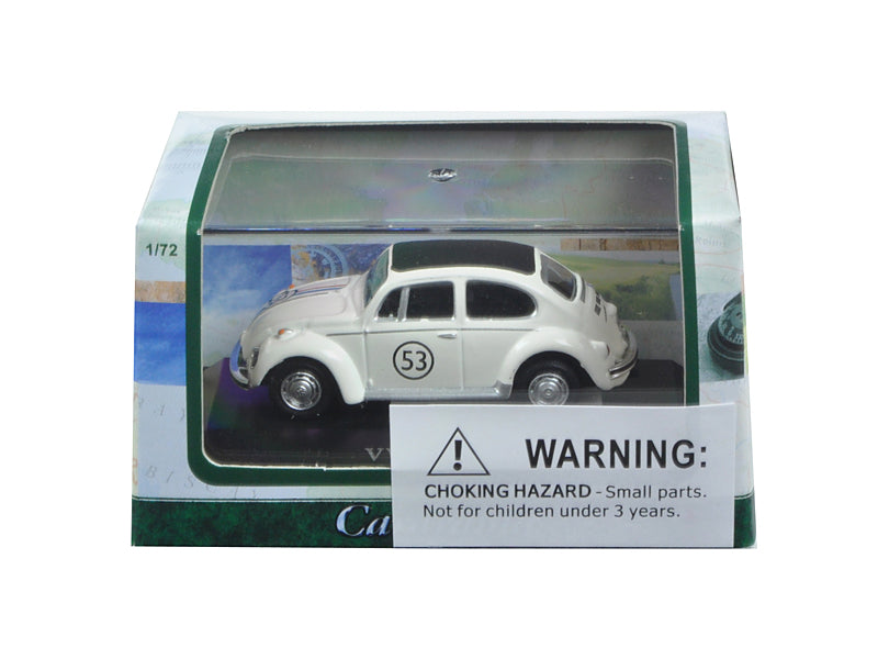 Volkswagen Beetle #53 in Display Case 1/72 Diecast Car Cararama