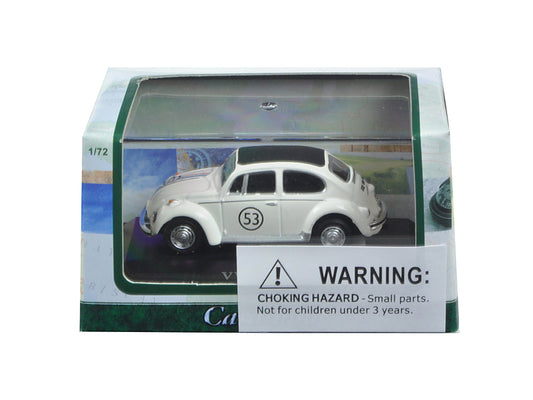 Volkswagen Beetle #53 in Display Case 1/72 Diecast Car Cararama