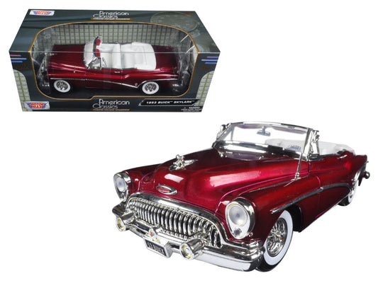 1953 Buick Skylark Burgundy 1/18 Diecast Car Motormax