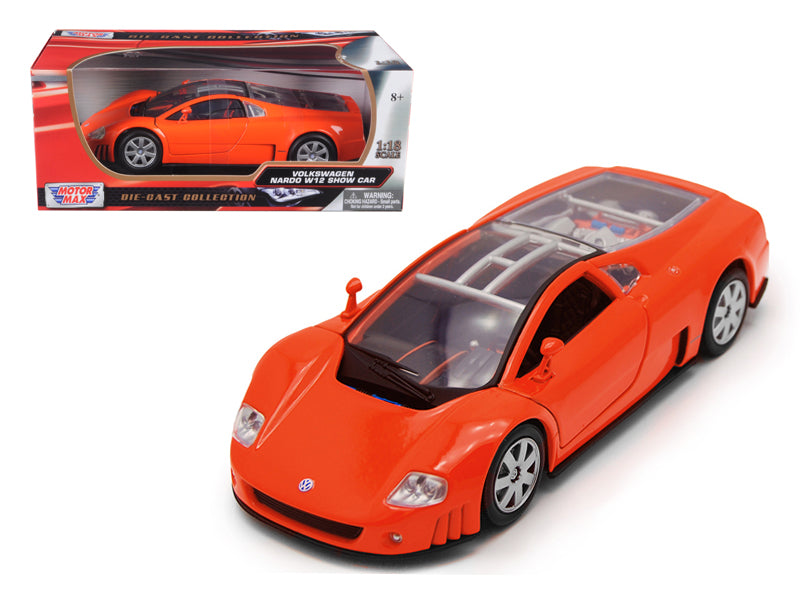 Volkswagen Nardo W12 Show Car Orange 1/18 Diecast Car Motormax