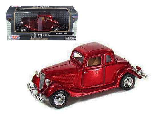 1934 Ford Coupe Red 1/24 Diecast Car Motormax