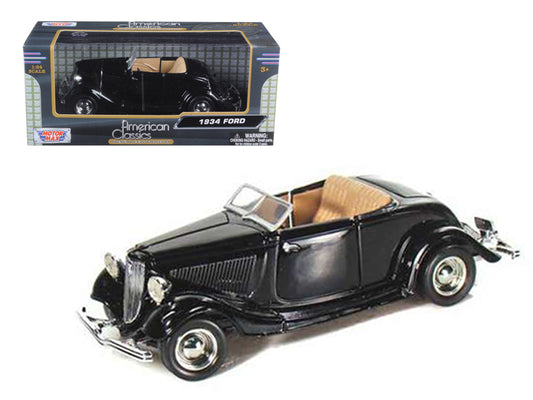 1934 Ford Coupe Convertible Black 1/24 Diecast Car Motormax